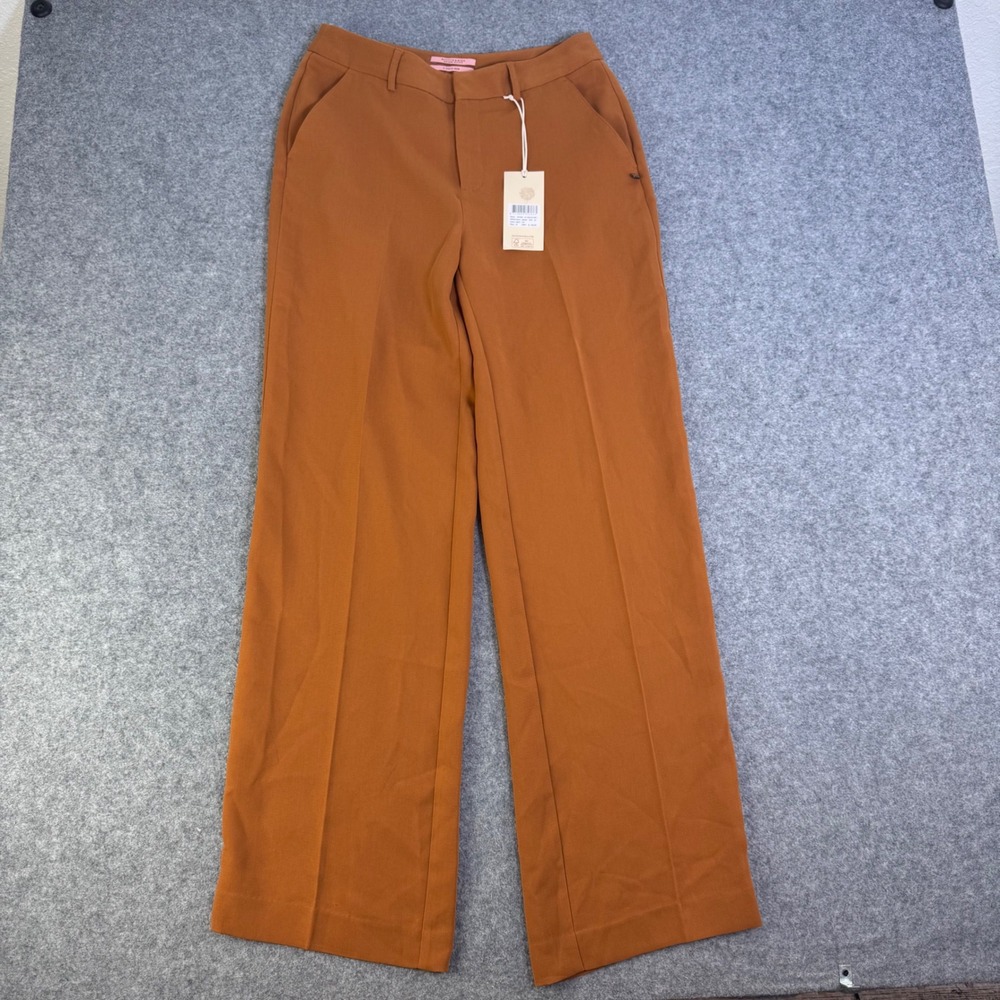 Womens Scotch & Soda Palazzo Trousers Rust Orange Size S